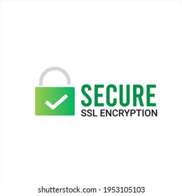 Secure Ssl Encryption Logo, Secure Connection Icon Vector Illustration, Ssl Certificate Icon, Secure SSL Encryption Vector Illustration
