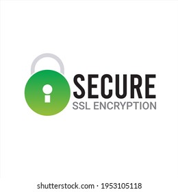 Secure Ssl Encryption Logo, Secure Connection Icon Vector Illustration, Ssl Certificate Icon, Secure SSL Encryption Vector Illustration
