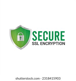 Secure SSl Encryption Logo, Secure Connection Icon Vector Illustration, Ssl Certificate Icon, Secure SSL Encryption Vector Illustration 
