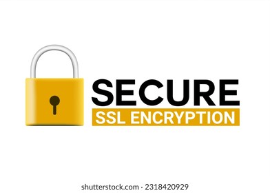 Secure Ssl Encryption Logo, Secure Connection Icon Vector Illustration, Ssl Certificate Icon, Secure SSL Encryption Vector Illustration 