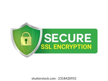 Secure Ssl Encryption Logo, Secure Connection Icon Vector Illustration, Ssl Certificate Icon, Secure SSL Encryption Vector Illustration 