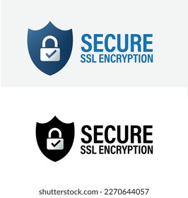 secure SSL encryption vector icon. secure transaction abstract