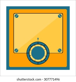 Secure Storage of Valuable Information as the Safe, Safety Deposit Box. Illustration, Vector
