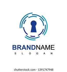 Secure Technology  Logo For Data Protecting Company