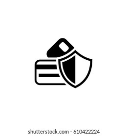 Secure Transaction Icon. Flat Design. Business Concept Isolated Illustration.