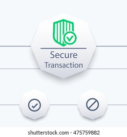Secure Transaction page, ui elements