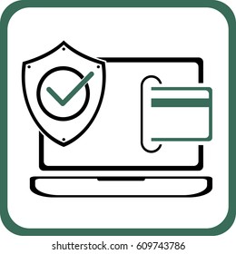 Secure transaction protect icon