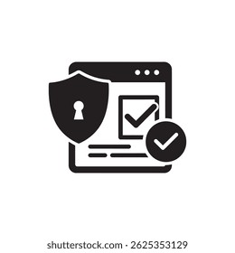 Secure Transaction with Ticked Box Representing Verified and Safe Payment