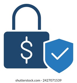 Secure Transactions icon line vector illustration