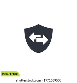 secure transfer icon illustration symbol simple design element logo template
