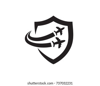 Secure Travel Logo Template Design Vector, Emblem, Design Concept, Creative Symbol, Icon