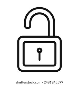 Secure Unlock Icon for Access Control and Security Solutions