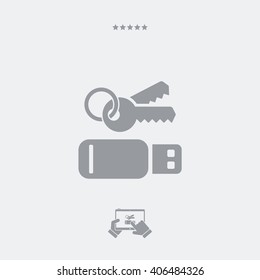 Secure usb single icon