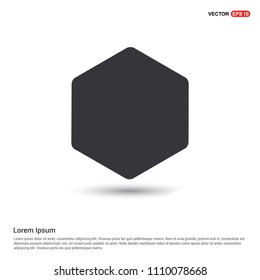 Secure User Icon Hexa White Background icon template - Free vector icon
