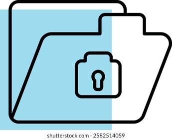 Secure vault locker icon symbolizing safety, security, banking, and asset protection. Ideal for finance, cryptocurrency, and data storage designs. Available in vector format.