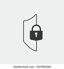 secure vector icon lock pad check mark