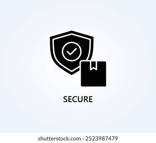 Secure Vector, Icon Or Logo Sign Symbol Illustration