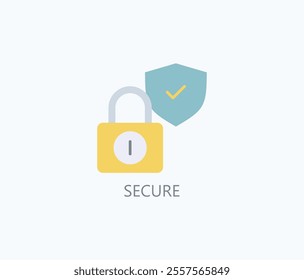 Secure Vector, Icon Or Logo Sign Symbol Illustration