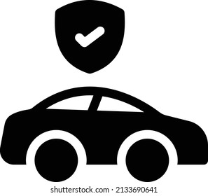 secure vector illustration isolated on a transparent background . glyph vector icons for concept or web graphics.