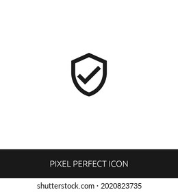 Secure, Verified User  Pixel Perfect Icon for Web, App, Presentation. editable outline style. simple icon vector eps 10
