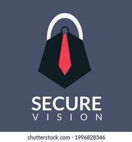 Secure Vision and Security Research Logo Icon. Illustration graphic vector logo template