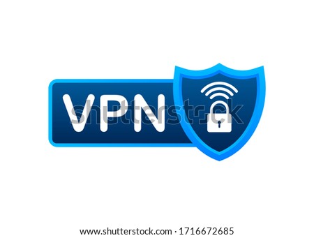 Secure VPN connection concept. Virtual private network connectivity overview. Vector stock illustration.