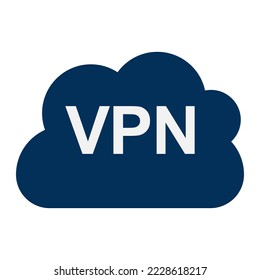 Conexión vpn segura. El concepto de protección de datos personales de la protección de la privacidad de la red privada virtual. Ilustración de material vectorial. EPS 10.