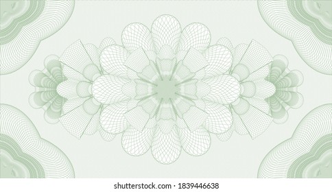 Secure watermark. Guilloche background. Illustration. Complex design. 