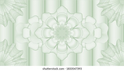 Secure watermark. Guilloche background. Intense illustration. Detailed design. 