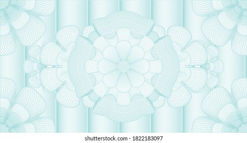 Marca de agua segura. Patrón de dinero. Ilustración artística. Diseño complejo. 