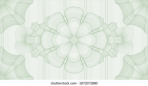 Secure watermark. Pattern money. Vector illustration. Detailed design. 