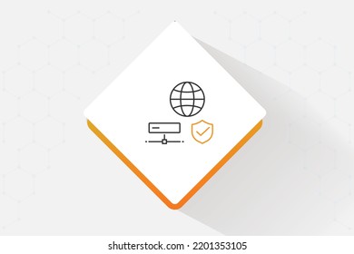 Secure Web Gateway Icon Vector Design