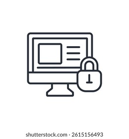 secure web icon collection .design style with background
