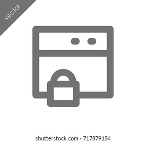 Secure web page icon