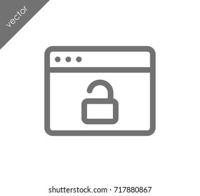 Secure web page icon