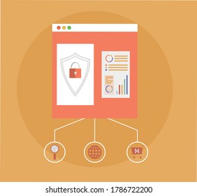 Secure website, ssl, e-commerce, icon