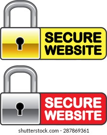 Secure Website Symbol Icon Vector