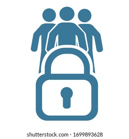 secure workforce lock vector illustration design