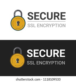 Secure your site with HTTPS, Secure connection icon vector illustration isolated, flat style secured ssl shield symbols, protected safe data encryption technology, https certificate privacy sign