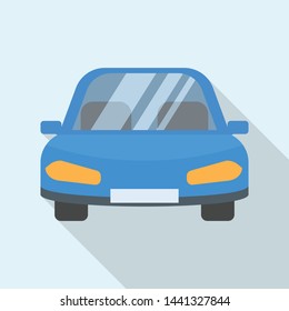 Secured car icon. Flat illustration of secured car vector icon for web design