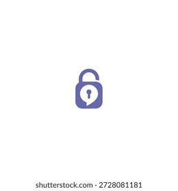 Secured chat logo icon flat vector design