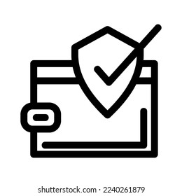 secured checkout icon or logo isolated sign symbol vector illustration - high quality black style vector icons
