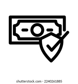 icono de desprotección segura o logotipo símbolo de signo aislado ilustración vectorial - iconos vectoriales de estilo negro de alta calidad
