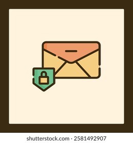 Secured Email Icon: Digital Correspondence Protection