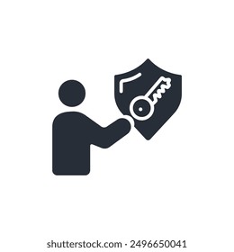Vector.Trazo editable.Signo de estilo lineal para uso Diseño web, logotipo.Ilustración de símbolo.