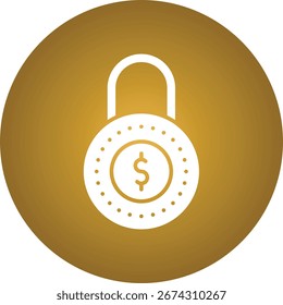 Secured Loan sinle vector icon illustration