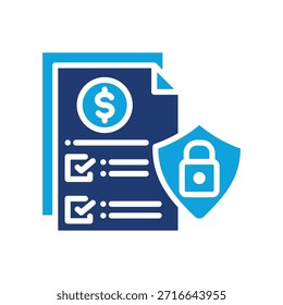Secured Loans Icon Mixed Vector Illustration