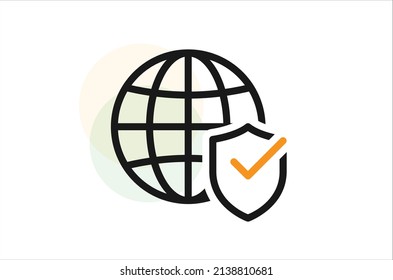 Secured Transportation Systems icon vector design