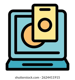 Securely processing online payments using laptop and credit card, ensuring safe and efficient transactions