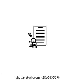 securities, deal icon vector illustration